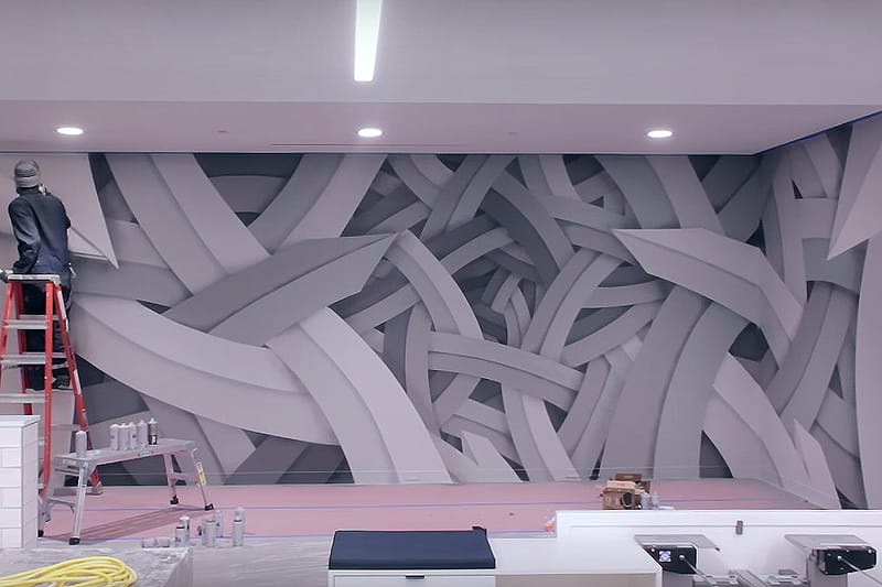 Apex Paints a Complex Mural in San Francisco Office 