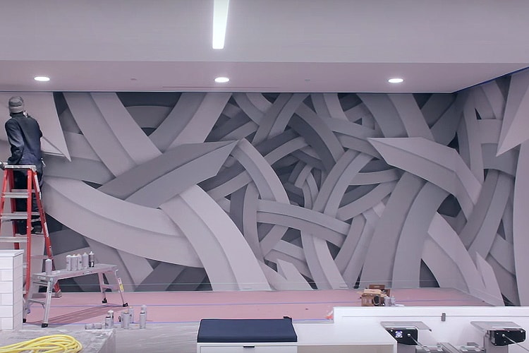 Apex Paints a Complex Mural in San Francisco Office