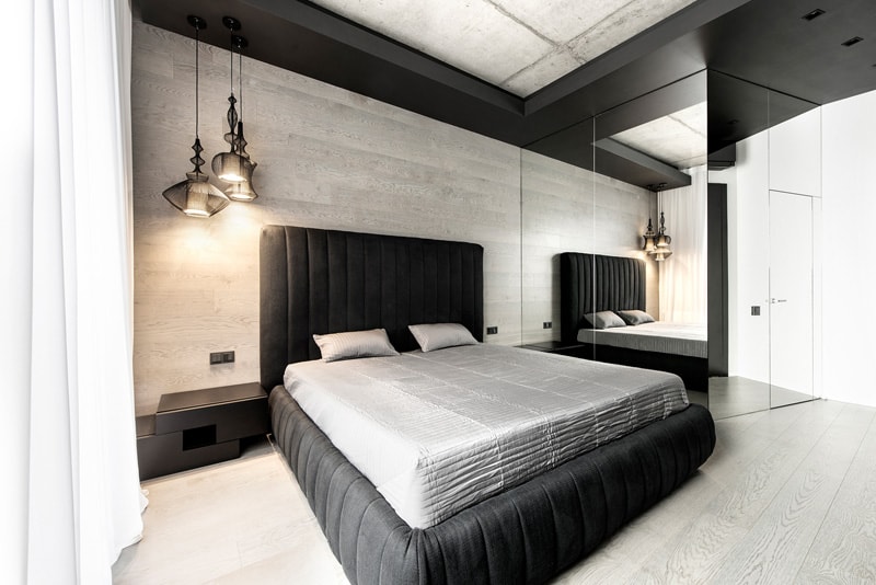 A Black and White Apartment Futuristic Apartment 
