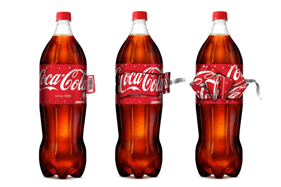 Coke's Holiday Bottles Transform Into Bows | Hypebeast
