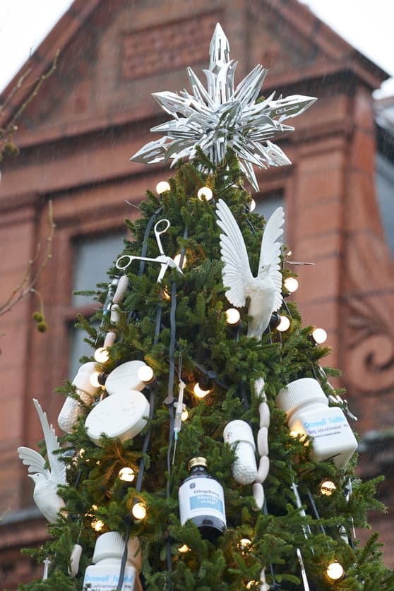 Damien Hirst Christmas Tree for the Connaught Hotel