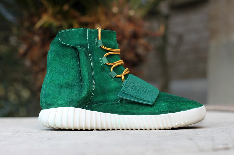 Dank Customs Green Moss Yeezy Boost 750 Sneaker