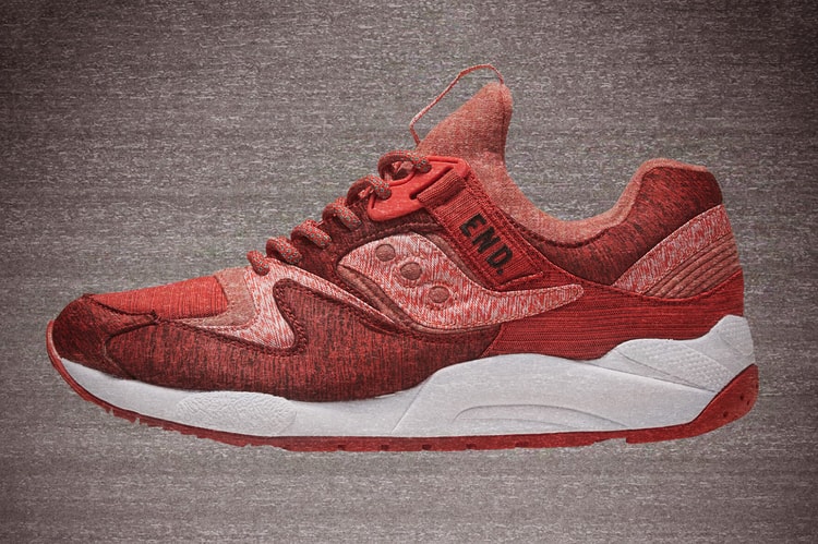END. x Saucony 9000 "RED/NOISE"