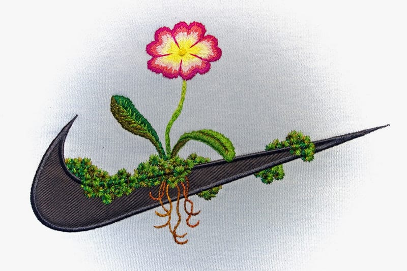 Björk's Collaborator Embroiders on Top of Sportswear Logos