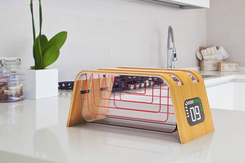 James Stumpf Bamboo Glass Toaster 
