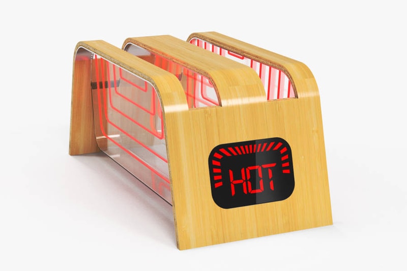 James Stumpf Bamboo Glass Toaster 