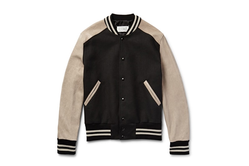 Maison Margiela Leather Twill Bomber 2016 Spring Summer