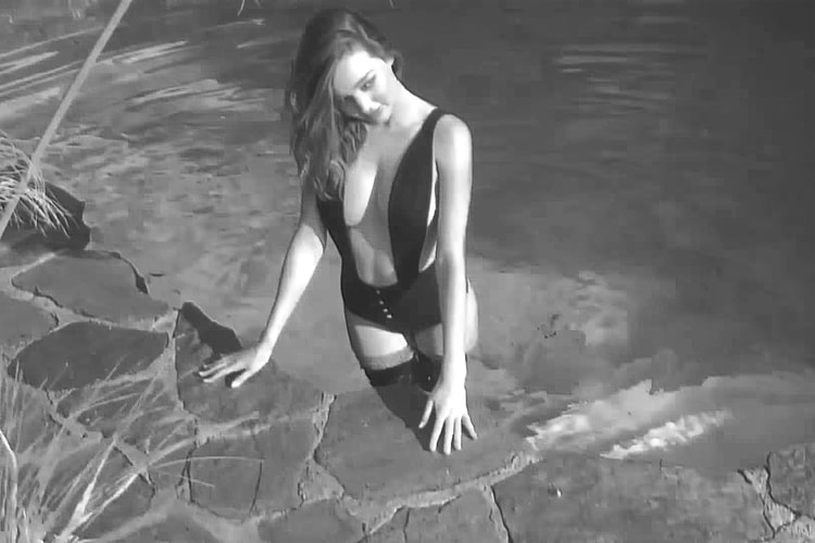 Miranda Kerr Swims in Her Stockings for 'LOVE Magazine'