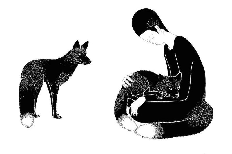 Moonassi Kitsuné Hot Stream Illustrations