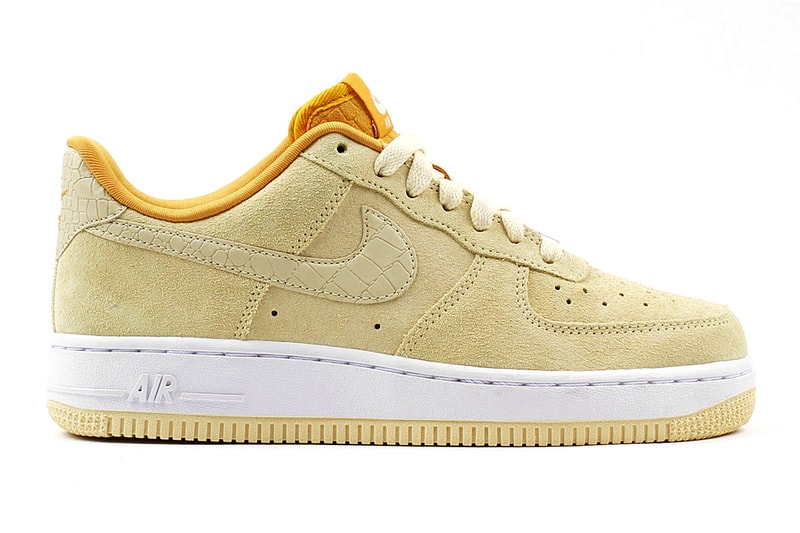 Nike Air Force 1 Low Suede Enamel Green Lemon Drop Sneakers