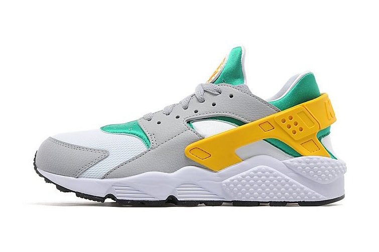 Nike Air Huarache Green White Gold Grey
