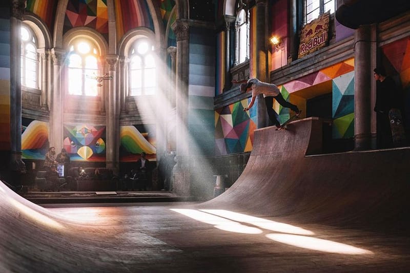 Converted Church Becomes Colorful Skate Park