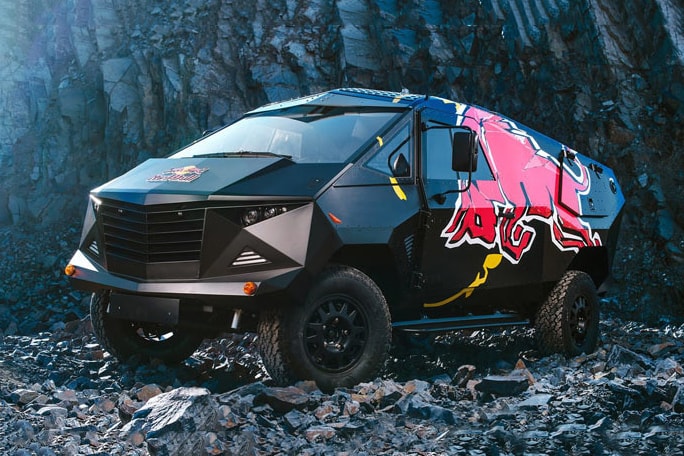 Red Bull and Land Rover Join Forces for a Party Van Inspired by the F-22 Raptor Jet