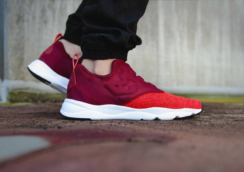 Reebok Furylite Slip-On Knit "Burgundy"