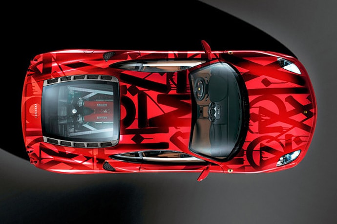RETNA Paints on a Ferrari F430 for Art Basel Miami