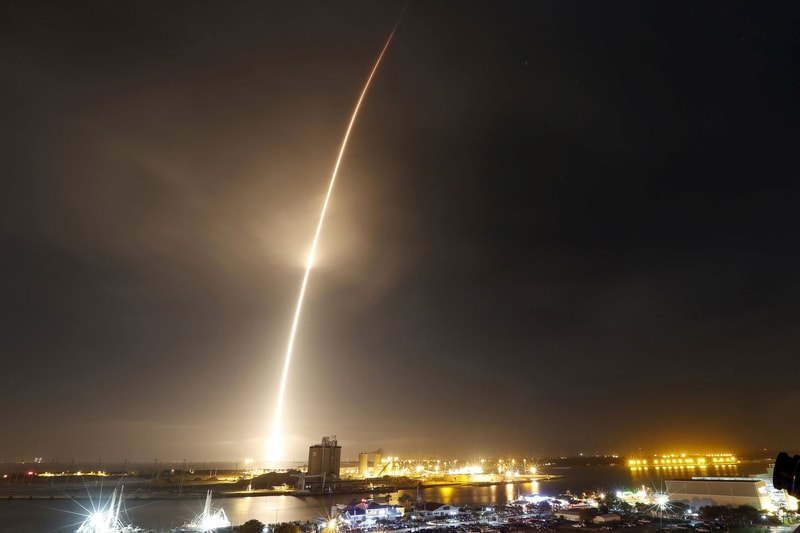 SpaceX's Falcon 9 Successfully Lands After Launching Satellites Into Orbit