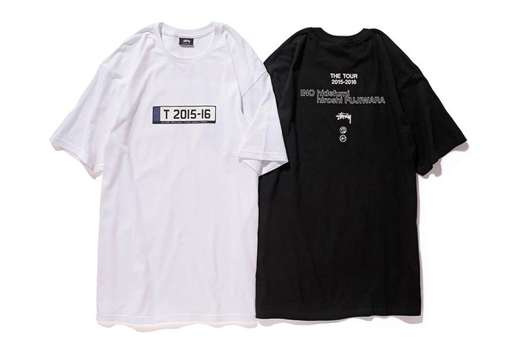 fragment design x Stüssy 2015-2016 "THE TOUR" Merchandise