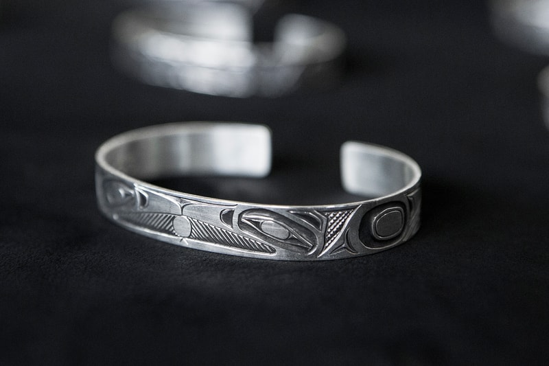 wings horns Lattimer Gallery Edenshaw Silver Cuff Bracelet