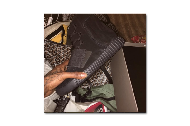 Kim Kardashian and Travis Scott Confirm The Triple-Black Yeezy Boost 750s
