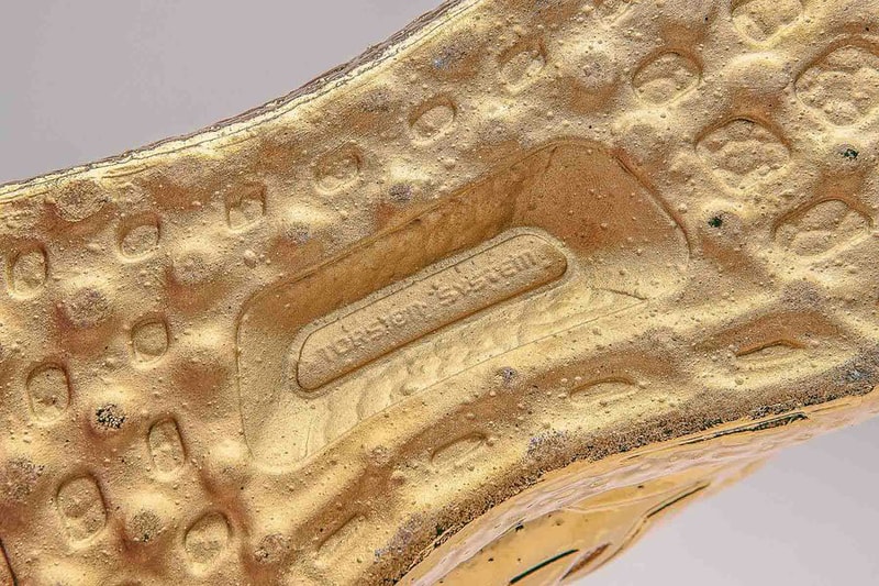 Artist Lee Chun Gold Ceramic adidas Ultra Boost Sneaker Sculptures