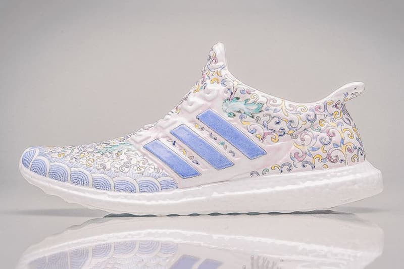 Artist Lee Chun Gold Ceramic adidas Ultra Boost Sneaker Sculptures