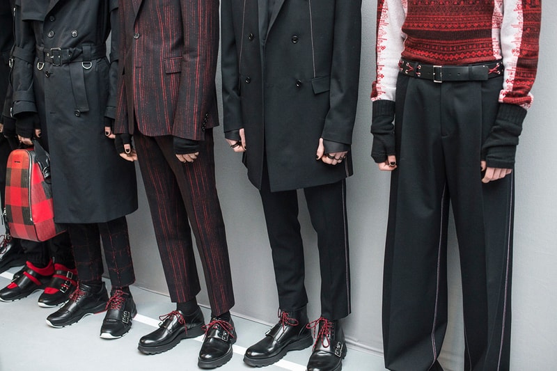 Backstage at Dior Homme's 2016 Fall/Winter Collection