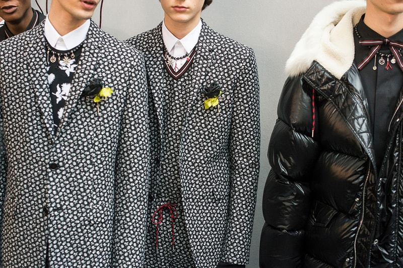 Backstage at Dior Homme's 2016 Fall/Winter Collection