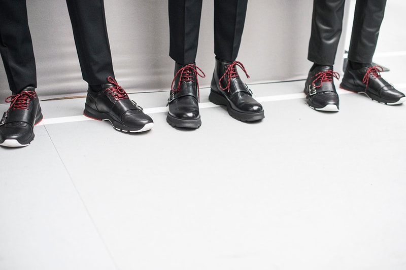 Backstage at Dior Homme's 2016 Fall/Winter Collection