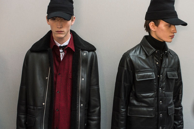 Backstage at Dior Homme's 2016 Fall/Winter Collection