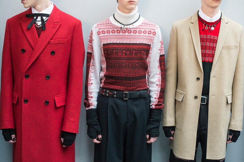 Backstage at Dior Homme's 2016 Fall/Winter Collection