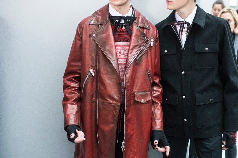 Backstage at Dior Homme's 2016 Fall/Winter Collection