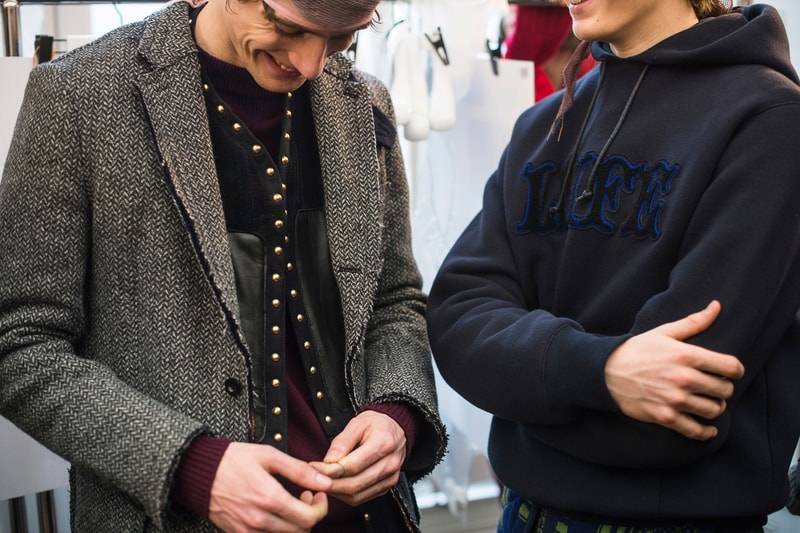 Backstage at Sacai Paris Fashion Week FW16