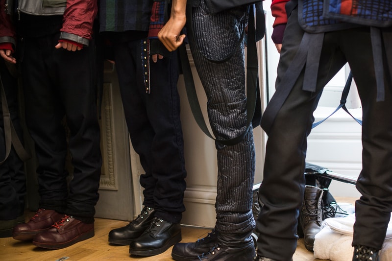 Backstage at Sacai Paris Fashion Week FW16