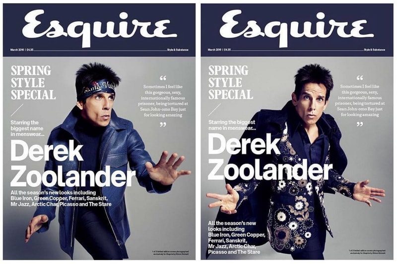 Derek Zoolander Esquire Cover