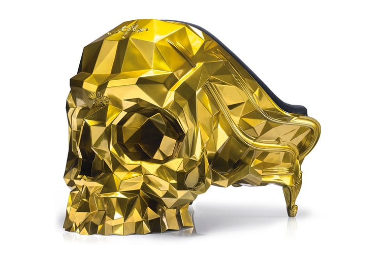 Give Death the Middle Finger With This $500,000 USD 24K Gold Skull Armchair