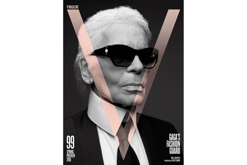 Karl Lagerfeld & Hedi Slimane 2016 V Magazine Cover Shoot