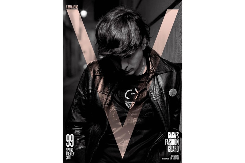 Karl Lagerfeld & Hedi Slimane 2016 V Magazine Cover Shoot