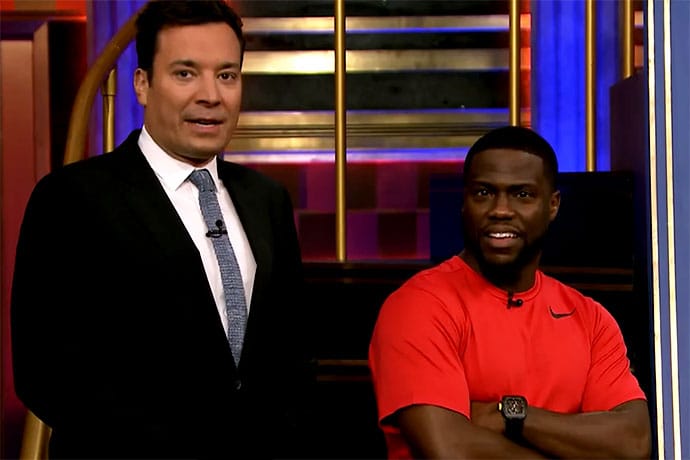 Kevin Hart Debuts His Signature Nike Sneakers on 'the Tonight Show'