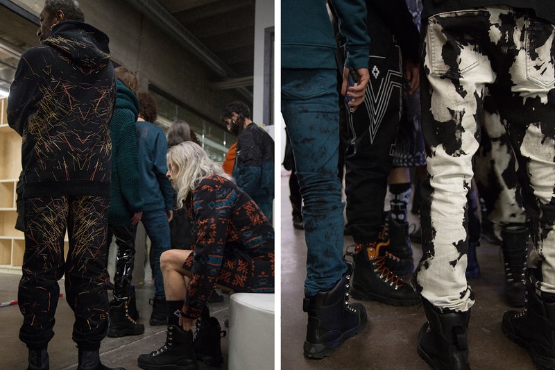 Backstage at Marcelo Burlon County of Milan's 2016 Fall/Winter Collection
