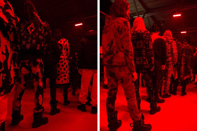 Backstage at Marcelo Burlon County of Milan's 2016 Fall/Winter Collection