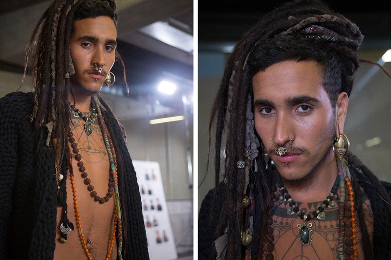 Backstage at Marcelo Burlon County of Milan's 2016 Fall/Winter Collection