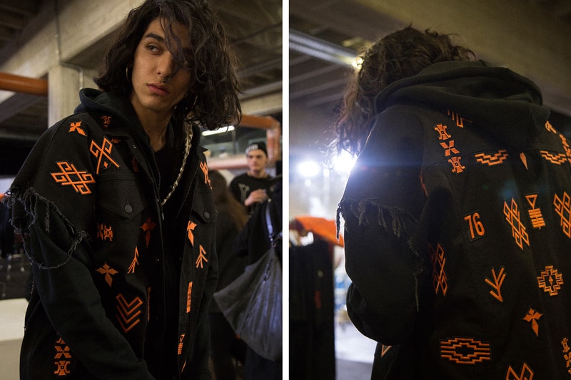 Backstage at Marcelo Burlon County of Milan's 2016 Fall/Winter Collection
