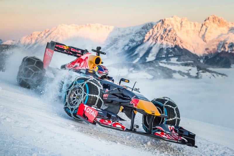 Max Verstappen Drives an F1 Car on a Ski Slope in Insane Publicity Stunt