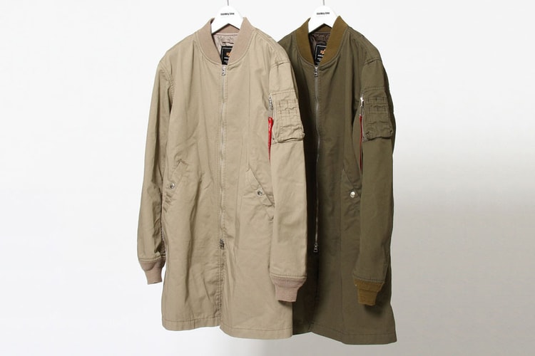 monkey time x Alpha Industries Elongated MA-1