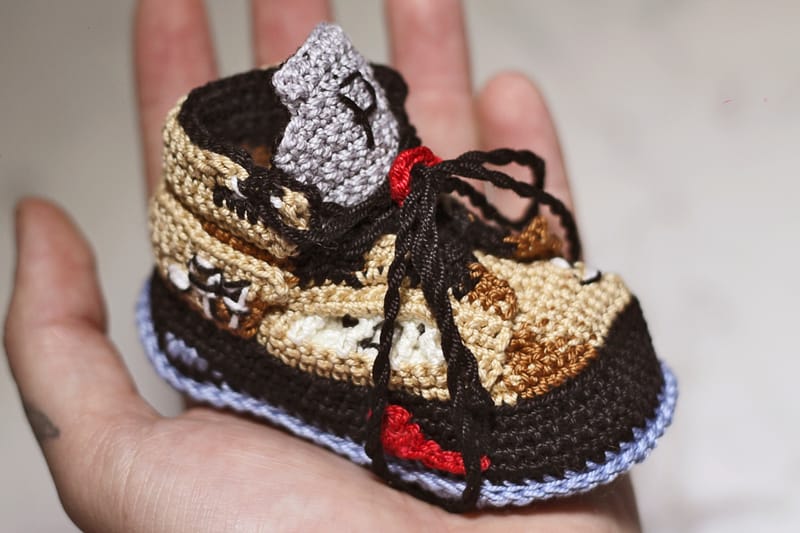 #hypebeastkids: Picasso Babe Drops Supreme x Air Jordan 5 "Desert Camo" Booties