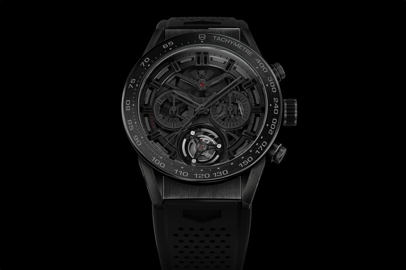 TAG Heuer Reveals the All-Black Carrera Heuer-02T Tourbillon