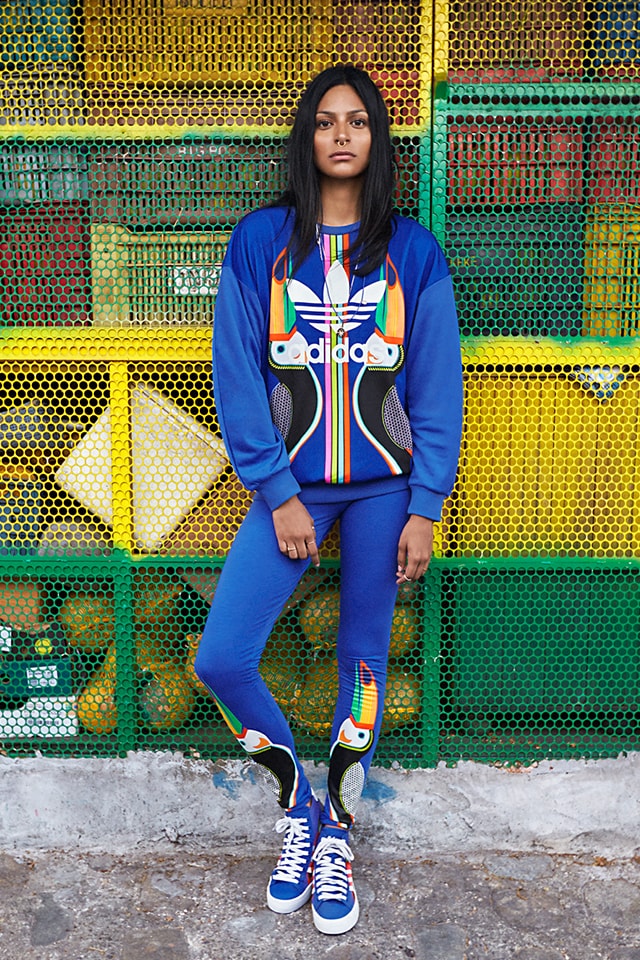 Adidas x The FARM Company Womens Multicoloured Leggings