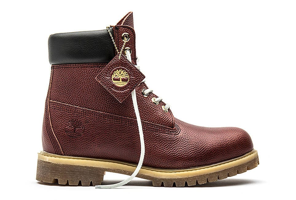 football leather timberlands