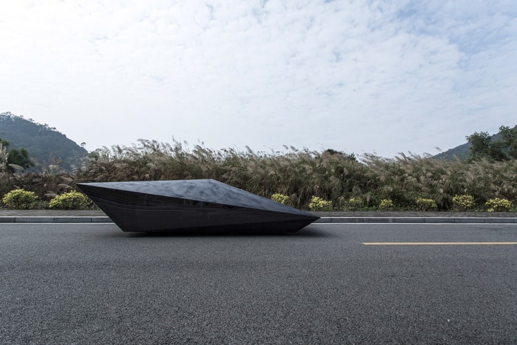 Check out United Nude's Polygonal Car Based on the Lamborghini Countach