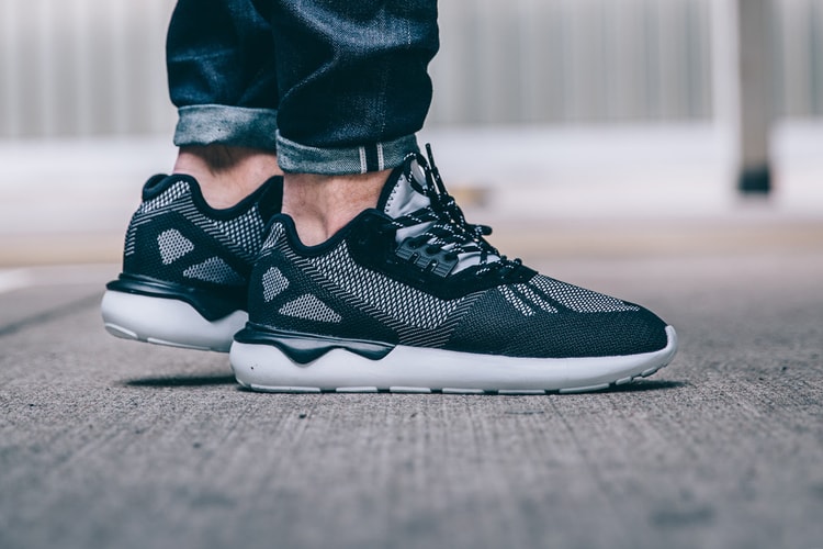 adidas's Tubular Runner Weave Mixes Black & White for an Interesting Contrast